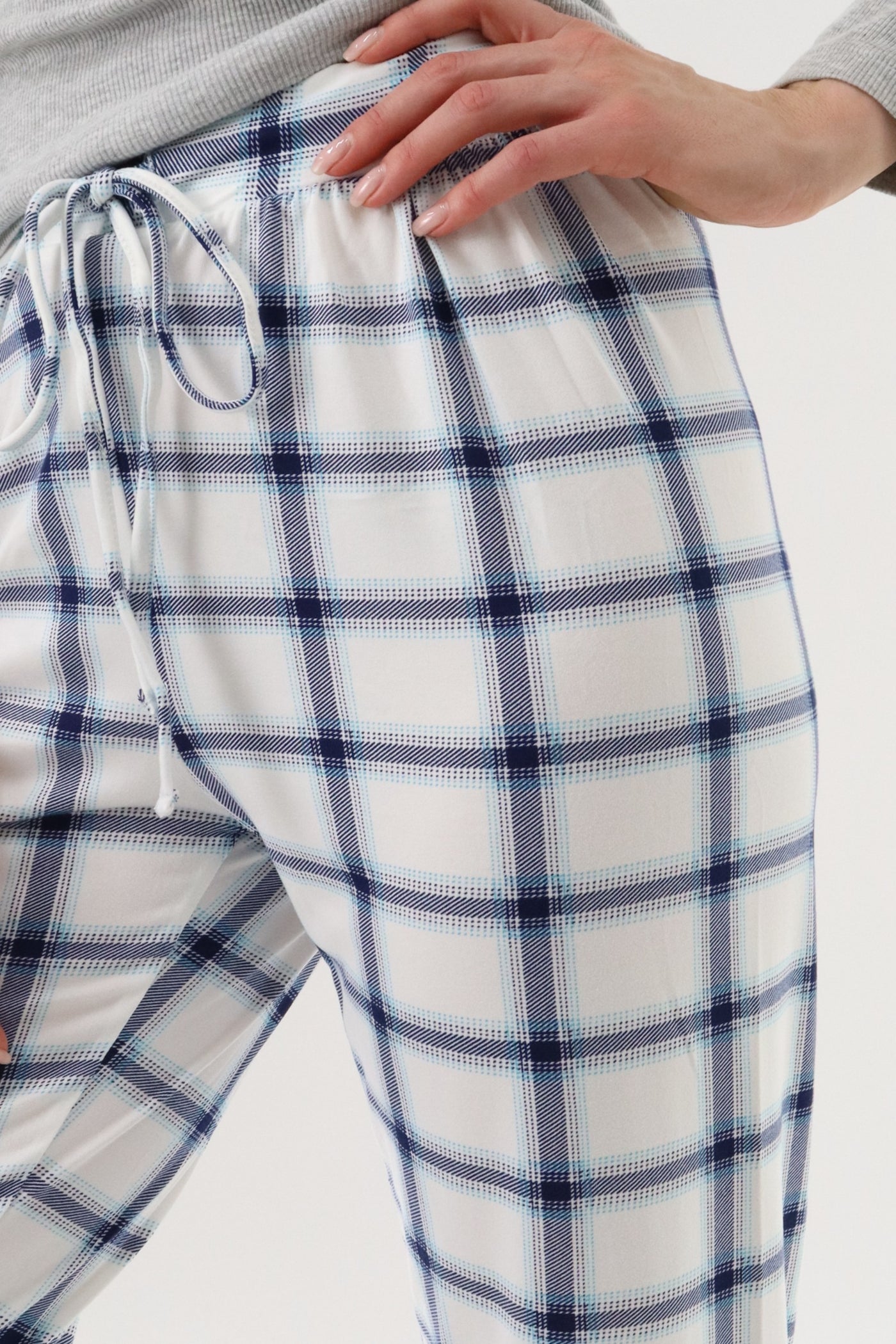 Canada Weather Gear Jogger Pajama Pants - White - Womens Pajamas - Fairweather