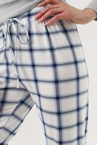 Canada Weather Gear Jogger Pajama Pants - White - Womens Pajamas - Fairweather