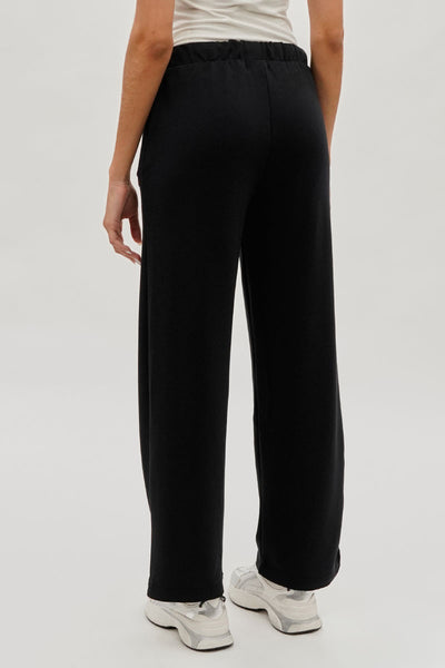 Fahrenheit Wide Leg Drawstring Sweatpants - Black - Womens Joggers & Sweatpants - Fairweather