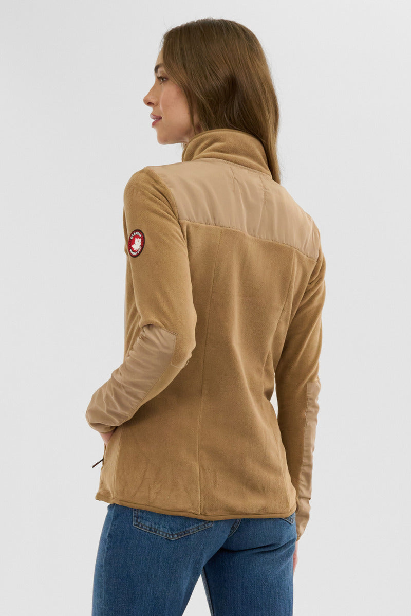 Canada Weather Gear Fleece Lightweight Jacket - Beige - Womens Lightweight Jackets - Fairweather