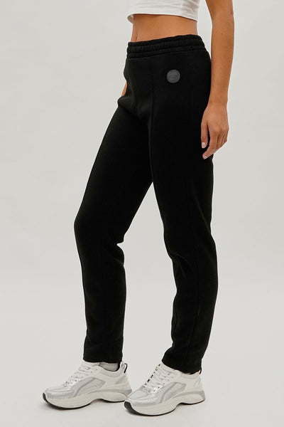 Fahrenheit Fleece Straight Leg Jogger Sweatpants - Black - Womens Joggers & Sweatpants - Fairweather