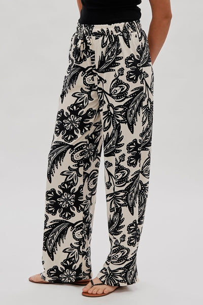International INC Company Floral Wide Leg Pants - Cream - Womens Pants - Fairweather