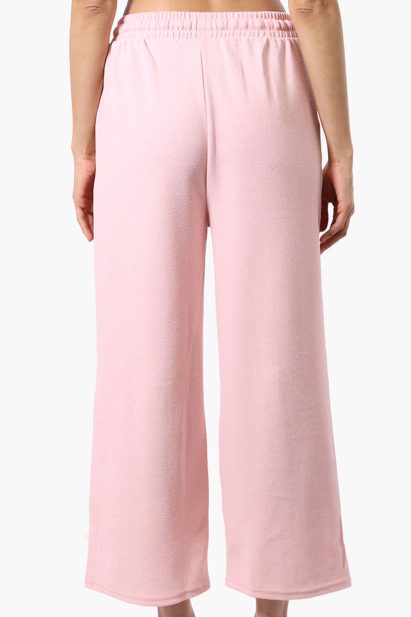 Runaway Bay Tie Waist Wide Leg Pants - Pink - Womens Pants - Fairweather