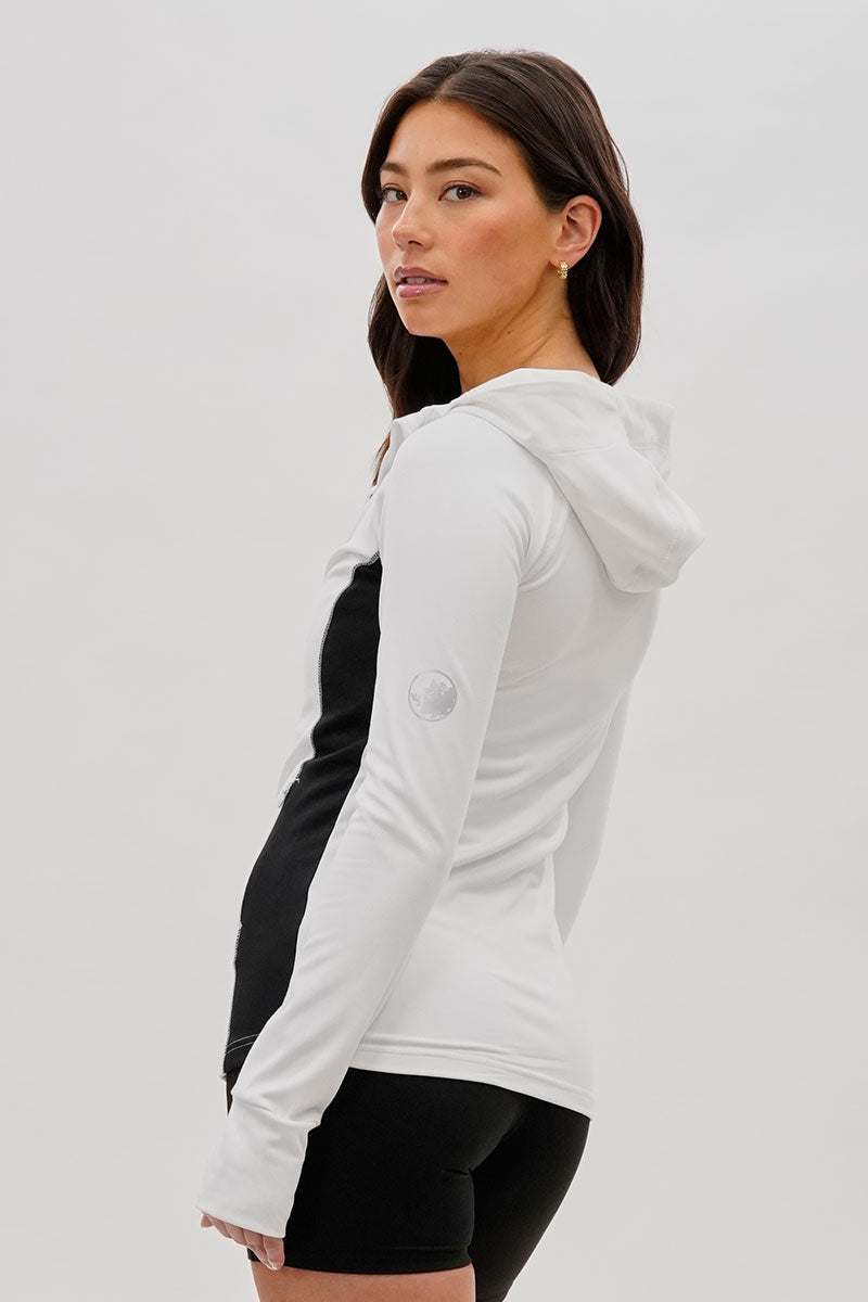 Canada Weather Gear Zip Up Yoga Lightweight Jacket - White - Womens Lightweight Jackets - Fairweather