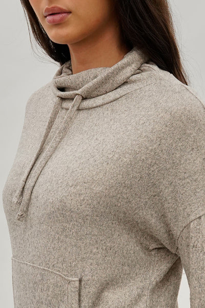Fahrenheit Cowl Neck Sweatshirt - Cream - Womens Hoodies & Sweatshirts - Fairweather