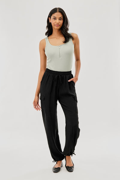 Costa Blanca Ribbed Quarter Zip Tank Top - Mint - Womens Tees & Tank Tops - Fairweather