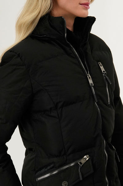 Canada Weather Gear Faux Fur Lined Hood Parka Jacket - Black - Womens Parka Jackets - Fairweather