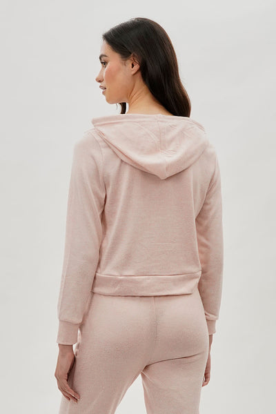 Fahrenheit Cropped Pullover Hoodie - Blush - Womens Hoodies & Sweatshirts - Fairweather