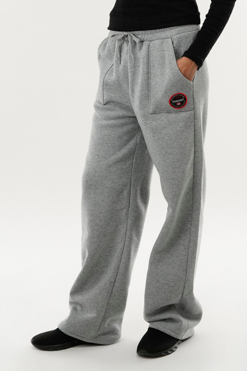Fahrenheit Wide Leg Sweatpants - Grey - Womens Joggers & Sweatpants - Fairweather