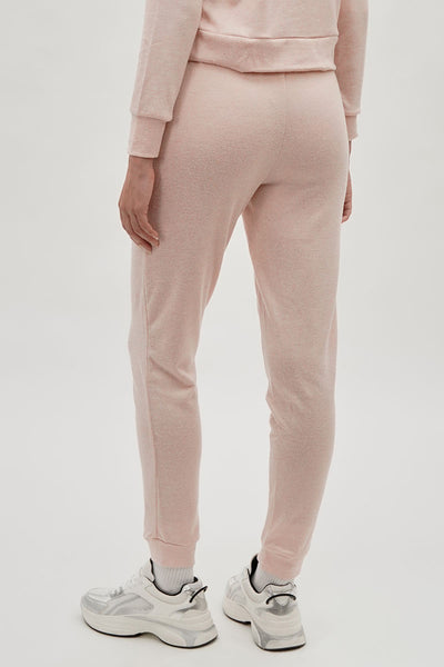 Fahrenheit Tie Waist Knit Joggers - Blush - Womens Joggers & Sweatpants - Fairweather