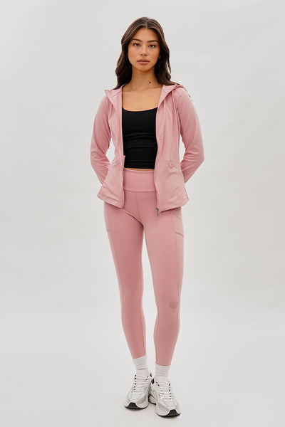 Canada Weather Gear High Waisted Yoga Leggings - Pink - Womens Leggings - Fairweather