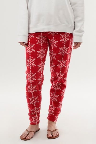 Canada Weather Gear Festive Print Pajama Pants - Red - Womens Pajamas - Fairweather