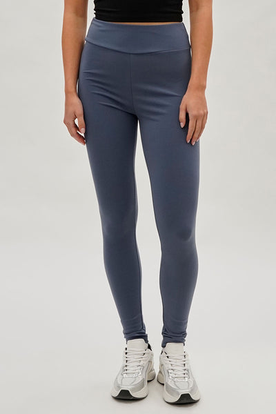 Super Triple Goose High Waisted Active Leggins - Grey - Womens Leggings - Fairweather