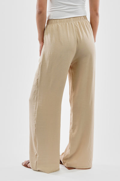 Stylexchange Vintage Solid Basic Palazzo Pants - Cream - Womens Pants - Fairweather