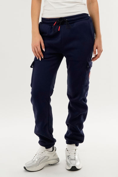 Canada Weather Gear Fleece Cargo Joggers - Navy - Womens Joggers & Sweatpants - Fairweather
