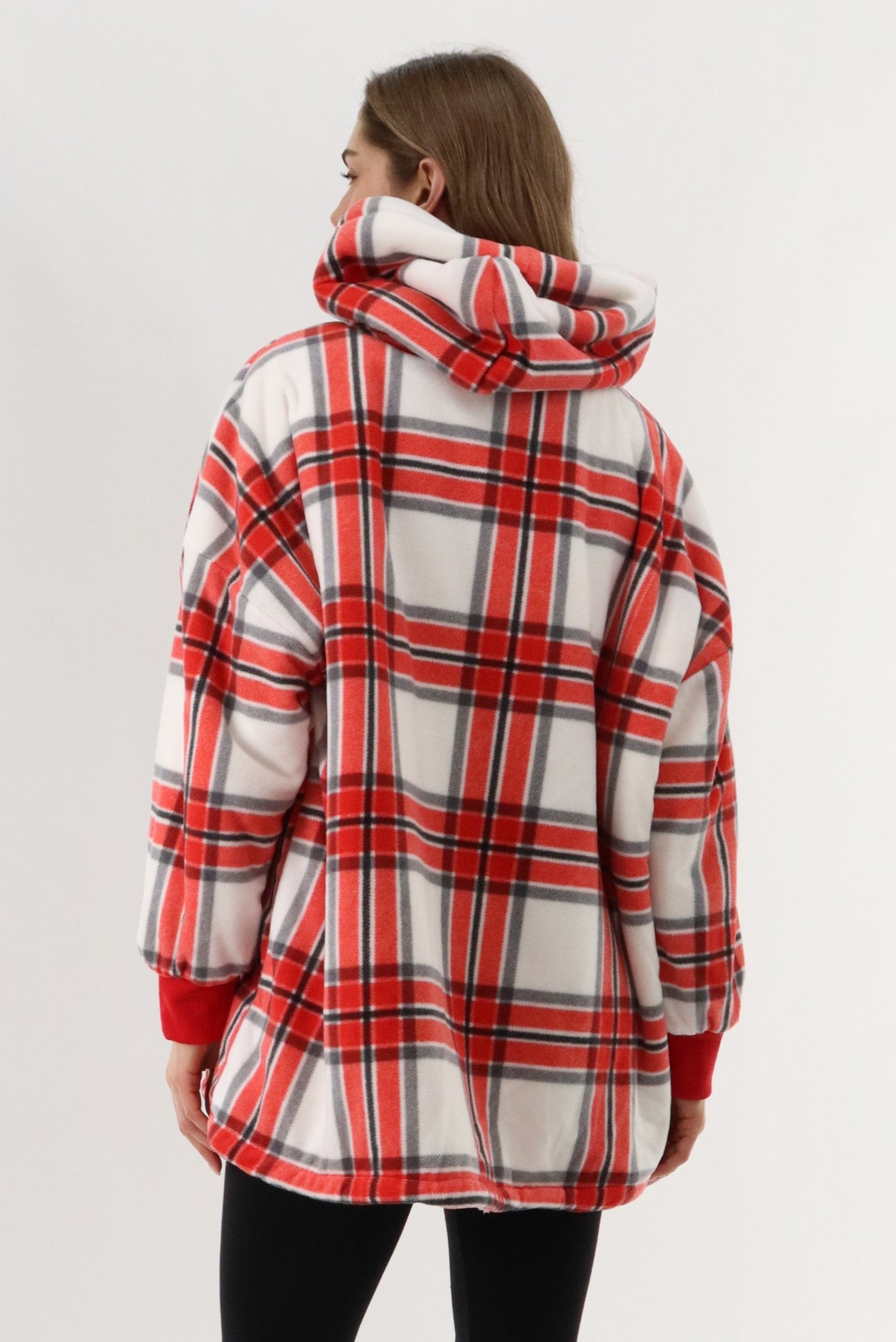 Canada Weather Gear Oversized Fleece Pajama Top - Red - Womens Pajamas - Fairweather