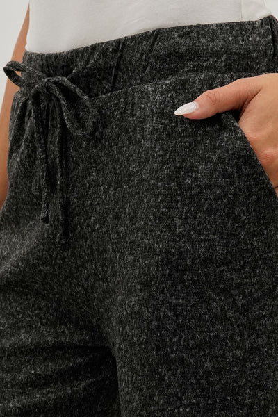 Fahrenheit Wide Leg Drawstring Sweatpants - Black - Womens Joggers & Sweatpants - Fairweather