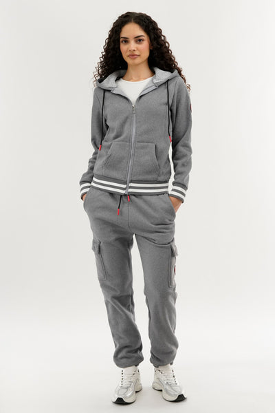 Canada Weather Gear Fleece Zip Up Hoodie - Grey - Womens Hoodies & Sweatshirts - Fairweather