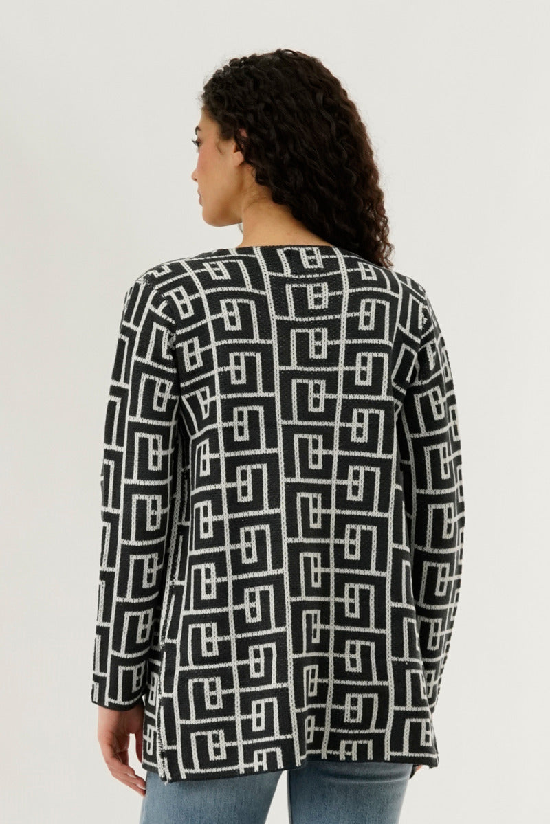 Beechers Brook Long Sleeve Knit Open Cardigan - Grey - Womens Cardigans - Fairweather