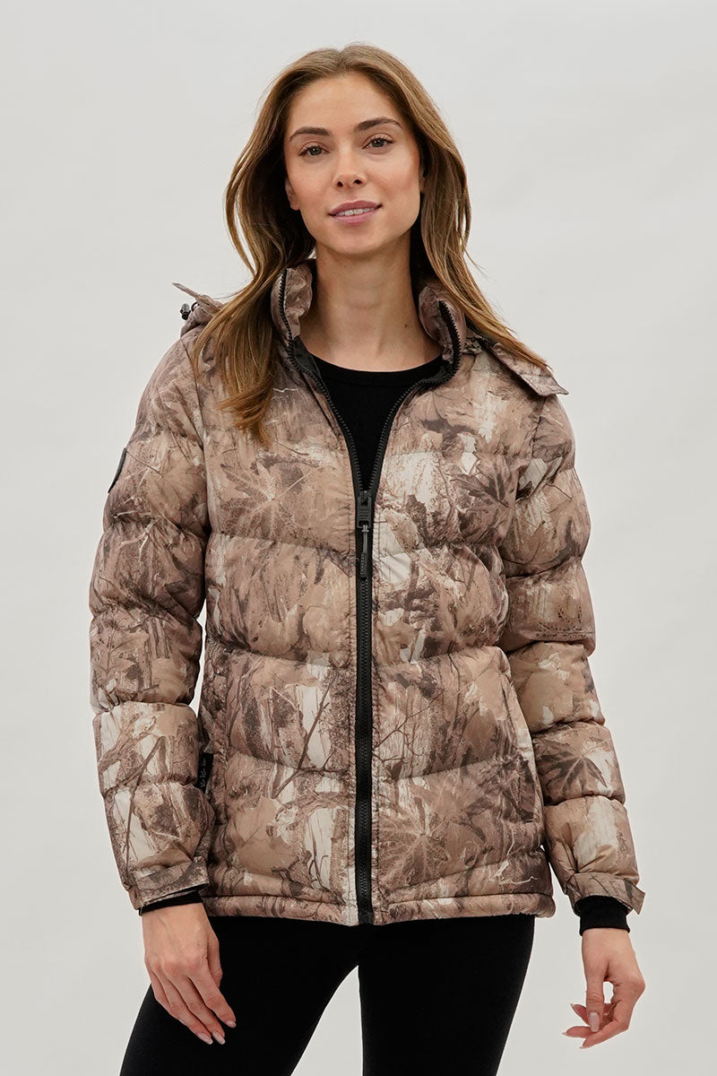 Blouson aviateur camouflage à chevrons Canada Weather Gear - Marron