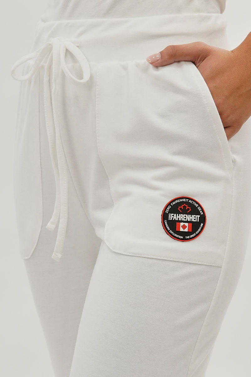 Pantalon de survêtement à cordon Fahrenheit - Blanc