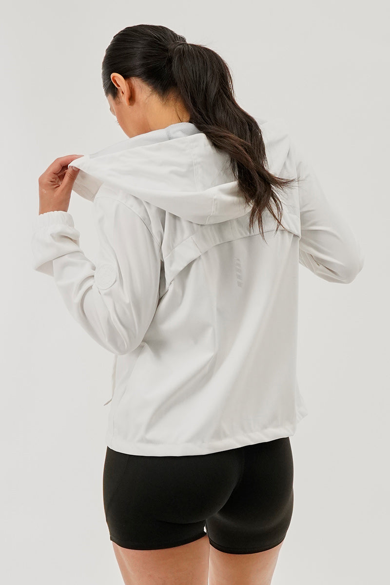 Canada Weather Gear Hooded Zip Up Lightweight Jacket - White - Womens Lightweight Jackets - Fairweather