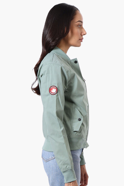 Canada Weather Gear Basic Zip Up Bomber Lightweight Jacket - Mint - Womens Lightweight Jackets - Fairweather