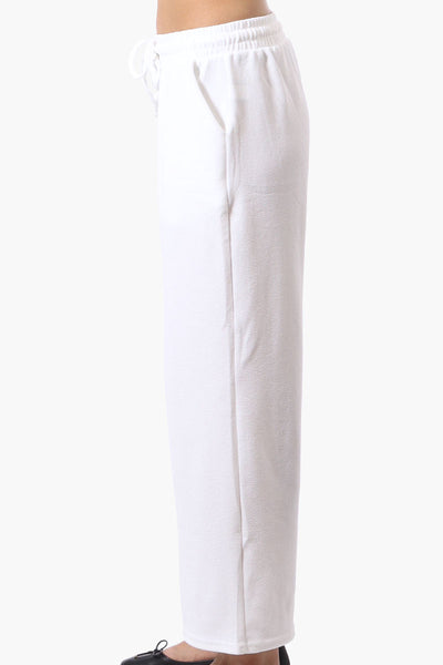Runaway Bay Tie Waist Wide Leg Pants - White - Womens Pants - Fairweather