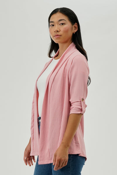 Urbanology Lightweight Wrap Cardigan - Pink - Womens Cardigans - Fairweather