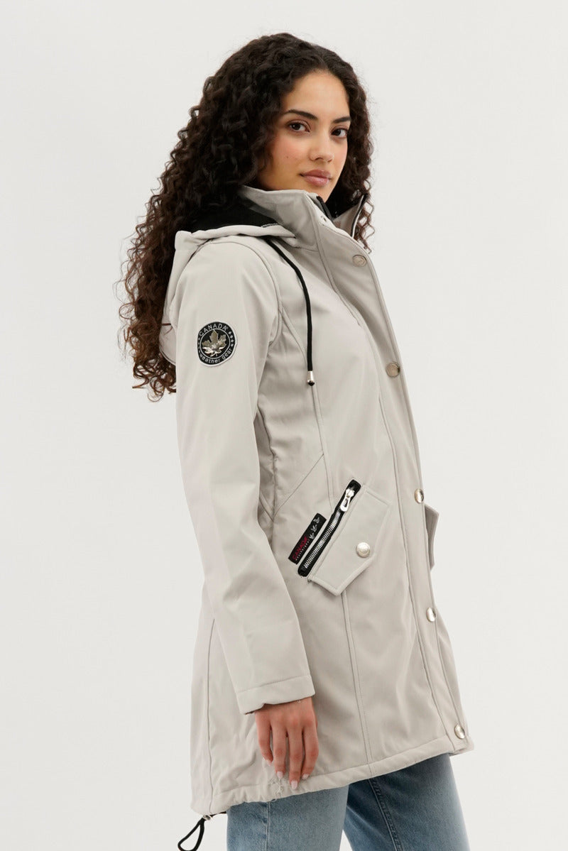 Veste légère à coquille souple Canada Weather Gear - Crème