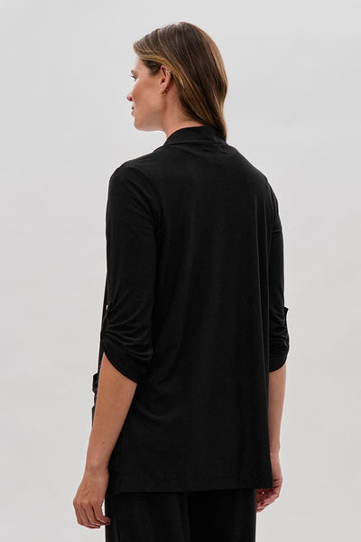 Costa Blanca Open Lightweight Wrap Cardigan - Black - Womens Cardigans - Fairweather