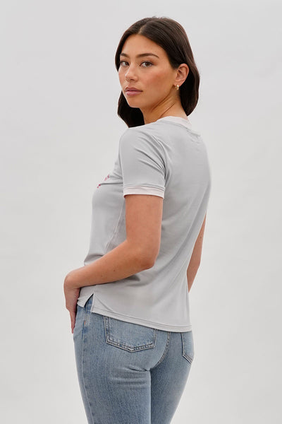Stylexchange Vintage Malibu Graphic Ringer Tee - Grey - Womens Tees & Tank Tops - Fairweather