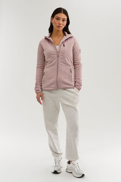 Canada Weather Gear Fleece Zip Up Lightweight Jacket - Pink - Womens Lightweight Jackets - Fairweather
