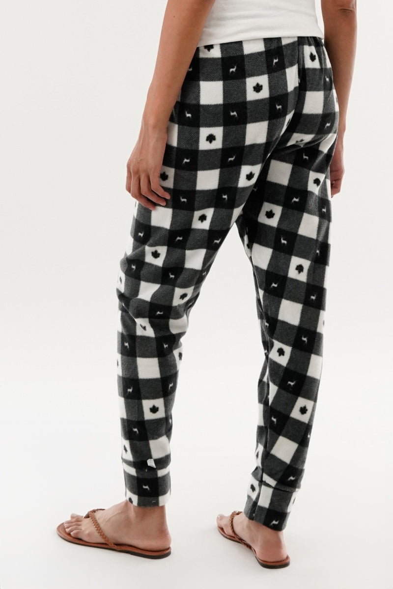 Canada Weather Gear Plaid Pajama Pants - Black - Womens Pajamas - Fairweather
