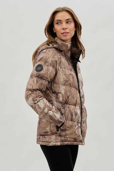 Blouson aviateur camouflage à chevrons Canada Weather Gear - Marron