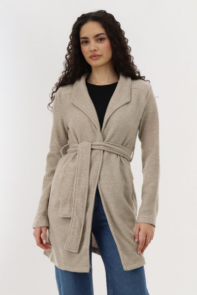 Canada Weather Gear Fleece Wrap Lightweight Jacket - Beige - Womens Lightweight Jackets - Fairweather