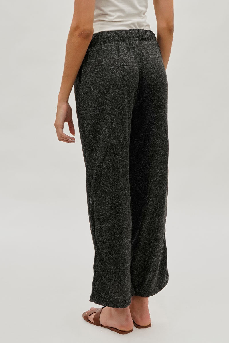 Fahrenheit Wide Leg Drawstring Sweatpants - Black - Womens Joggers & Sweatpants - Fairweather