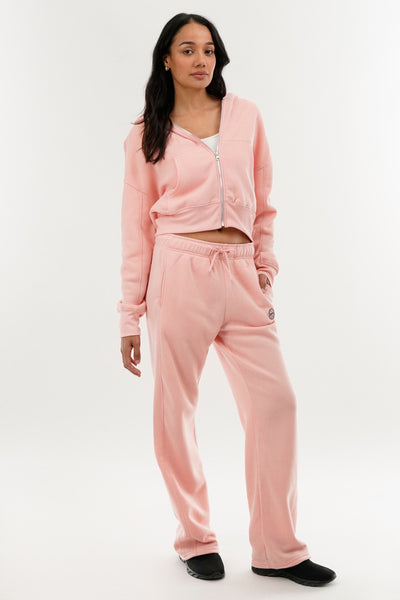 Fahrenheit Classic Wide Leg Sweatpants - Pink - Womens Joggers & Sweatpants - Fairweather