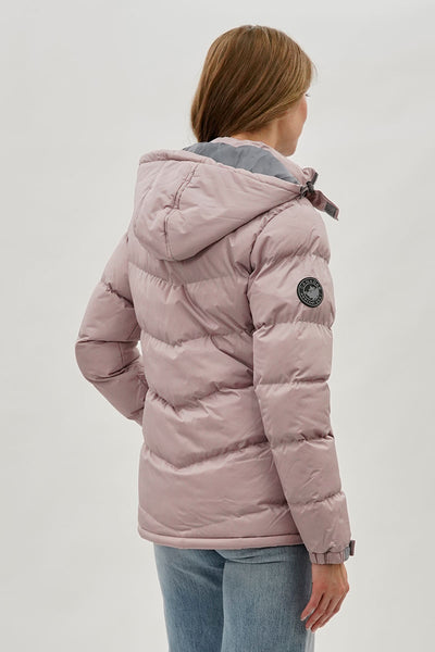 Blouson aviateur Canada Weather Gear à chevrons – Rose