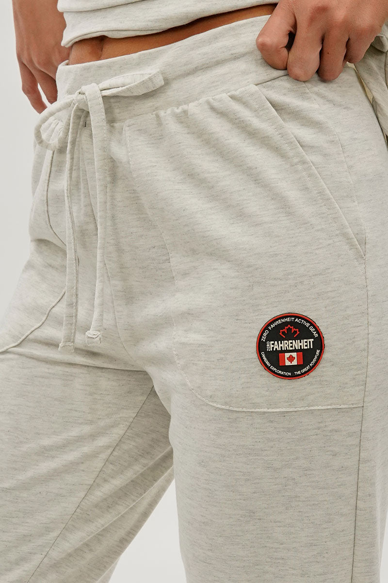 Pantalon de survêtement à cordon Fahrenheit - Crème