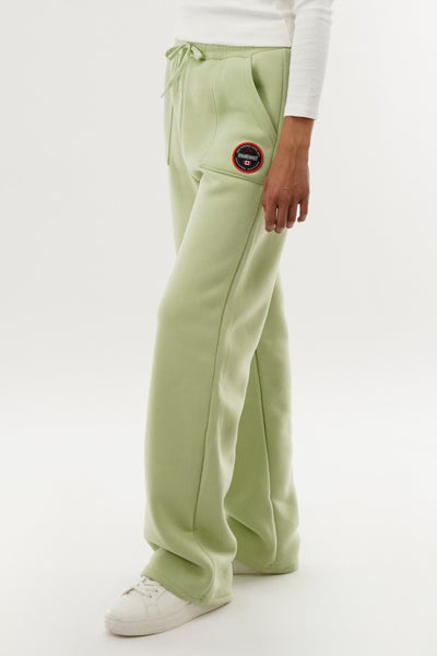 Fahrenheit Wide Leg Sweatpants - Green - Womens Joggers & Sweatpants - Fairweather