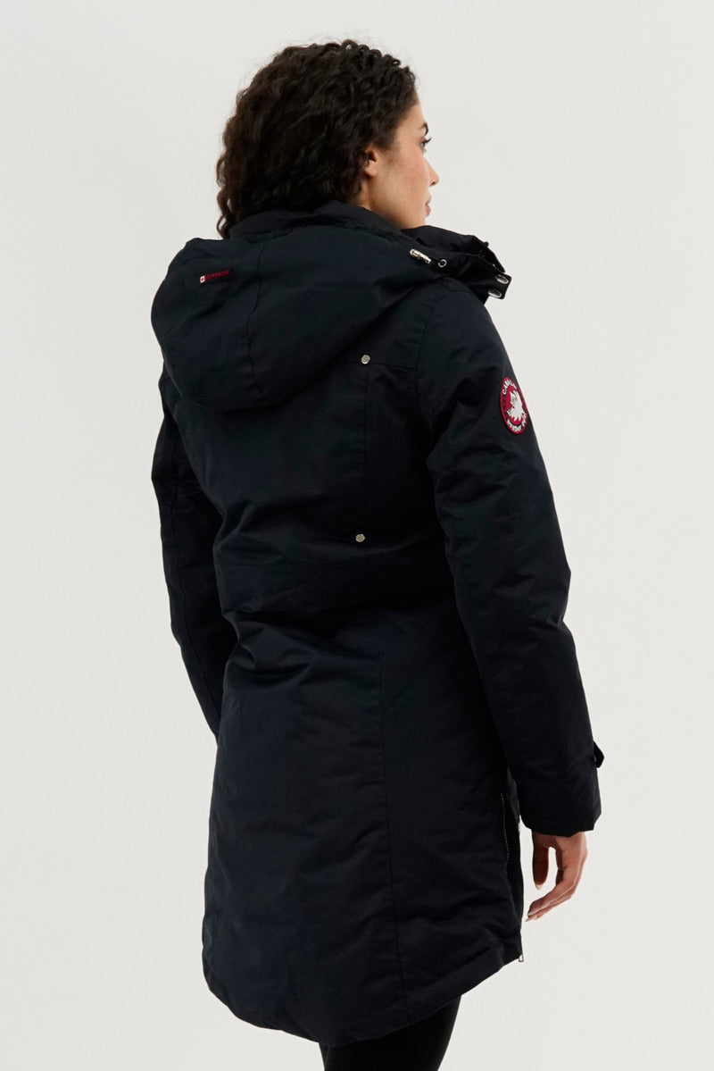 Canada Weather Gear Sherpa Lined Parka Jacket - Navy