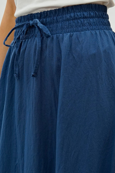 Runaway Bay Tiered Cinched Skirt - Blue - Womens Skirts - Fairweather