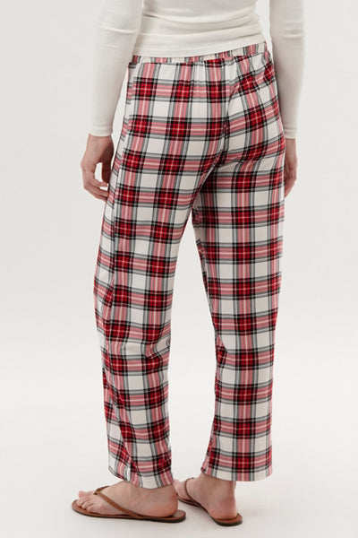 Canada Weather Gear Plaid Wide Leg Pajama Pants - White - Womens Pajamas - Fairweather