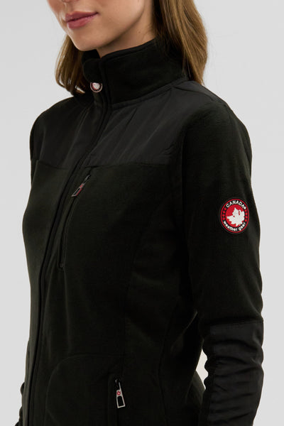 Canada Weather Gear Fleece Lightweight Jacket - Black - Womens Lightweight Jackets - Fairweather