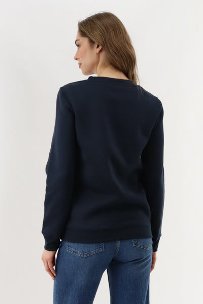 Festive Stockings Christmas Sweater - Navy - Womens Christmas Sweaters - Fairweather