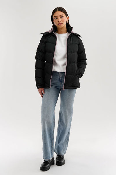 Canada Weather Gear Chevron Bomber Jacket - Black - Womens Bomber Jackets - Fairweather