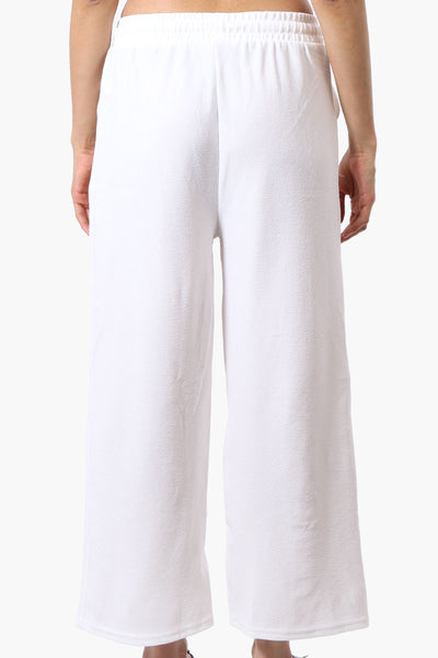 Runaway Bay Tie Waist Wide Leg Pants - White - Womens Pants - Fairweather