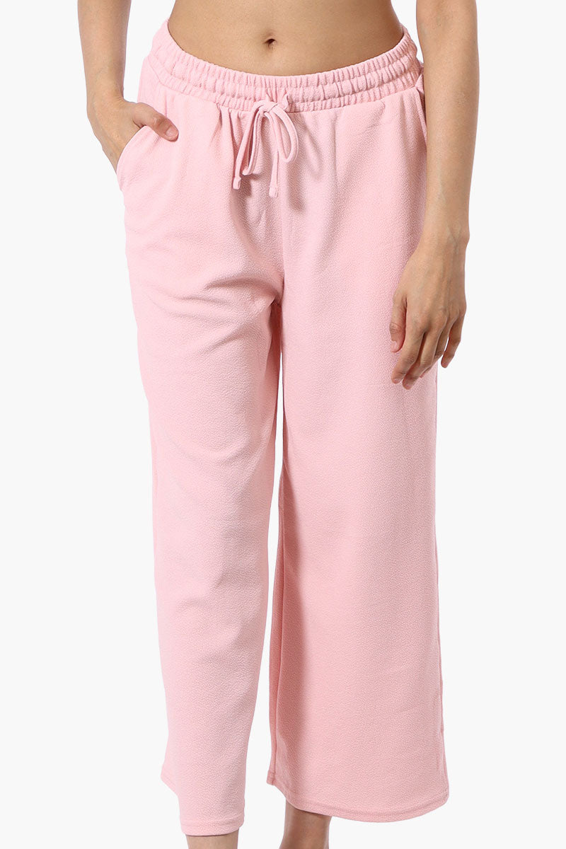 Runaway Bay Tie Waist Wide Leg Pants - Pink - Womens Pants - Fairweather