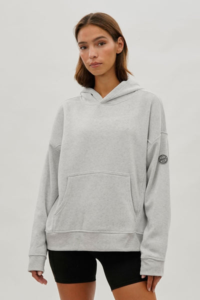 Fahrenheit Drop Shoulder Pullover Hoodie - Grey - Womens Hoodies & Sweatshirts - Fairweather